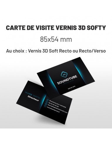 CARTE DE VISITE VERNIS SELECTIF 3D