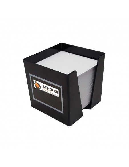 Bloc papier noir marqué