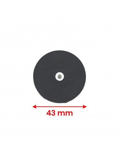 Aimant antigliss cylindrique 43 mm fleche dimension