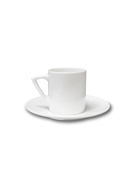 Tasse avec soucoupe vierge