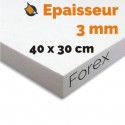 PANNEAU 30 X 40 CM PVC FOREX 3