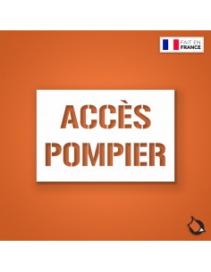 POCHOIR PVC ACCES POMPIER