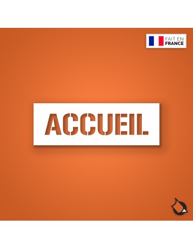 POCHOIR PVC ACCUEIL