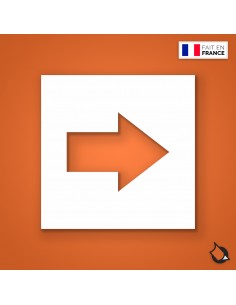 POCHOIR FLECHE DROITE ou GAUCHE ou en AVANT ou en ARRIERE