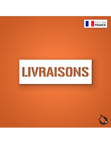 POCHOIR PVC LIVRAISONS