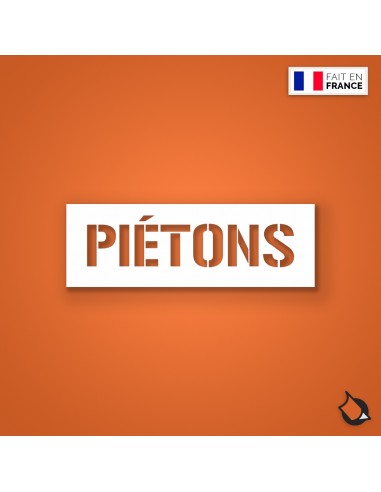 POCHOIR PVC RESERVE AUX PIETONS