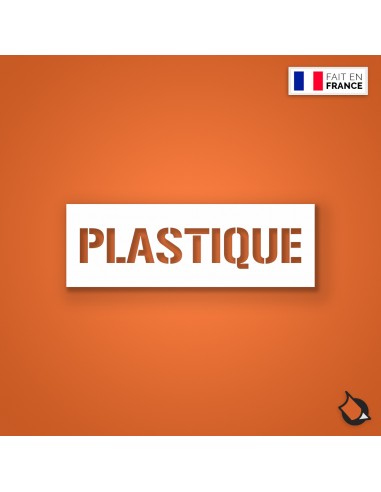 POCHOIR PVC CONTENANT POUR PLASTIQUE