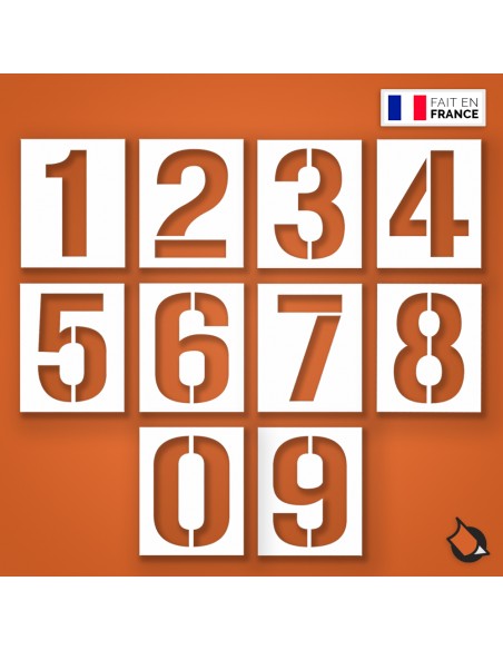 POCHOIR EN PVC CHIFFRE OU LETTRE