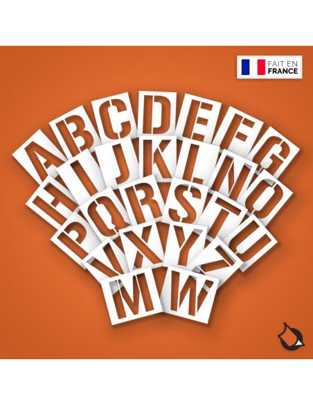 pochoir pvc lettre ou chiffre