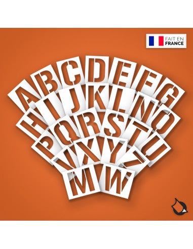POCHOIR PVC LETTRE ALPHABET