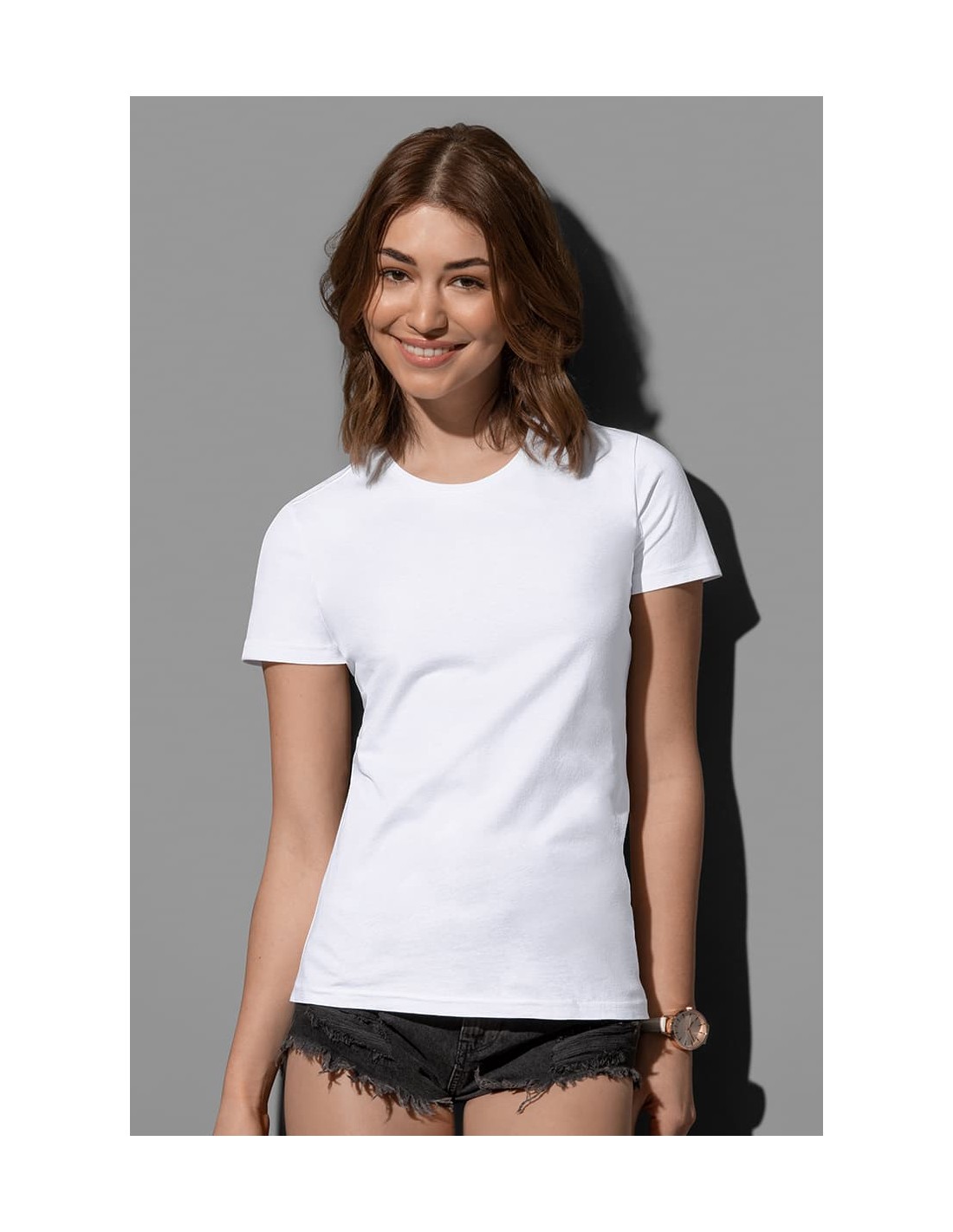 Top Femme Uniquestyle Col V Manches Courtes - 65% Coton 35% Polyester, Motif Plume, Taille S à XL