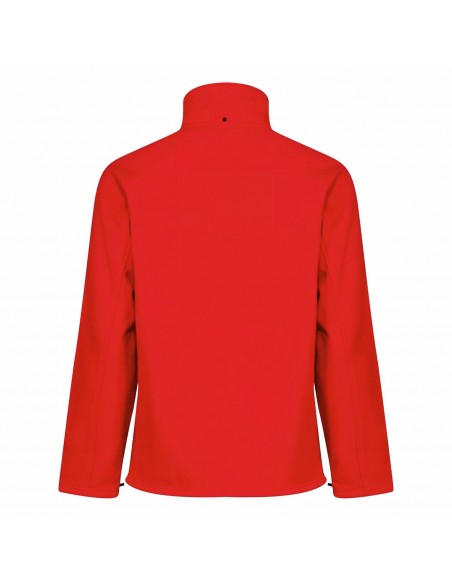 veste softshell rouge dos