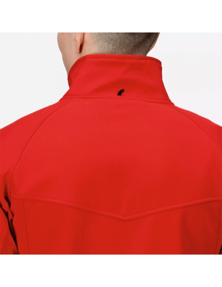 veste softshell rouge visu col