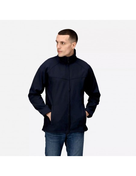 veste softshell bleue