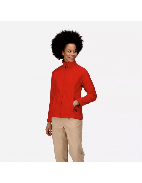 veste softshell femme rouge visu face