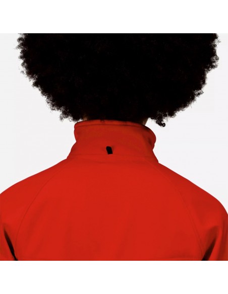 veste softshell femme rouge visu col