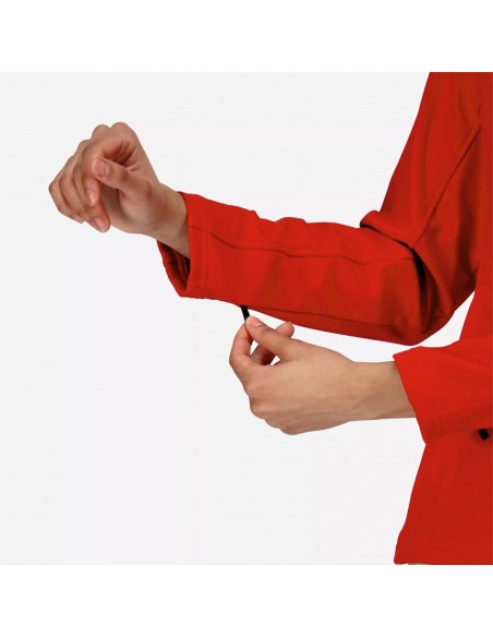 veste softshell femme rouge manche