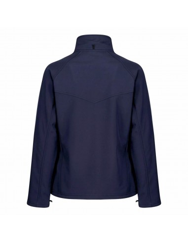 veste softshell femme bleue dos