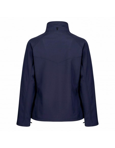 veste softshell femme bleue dos