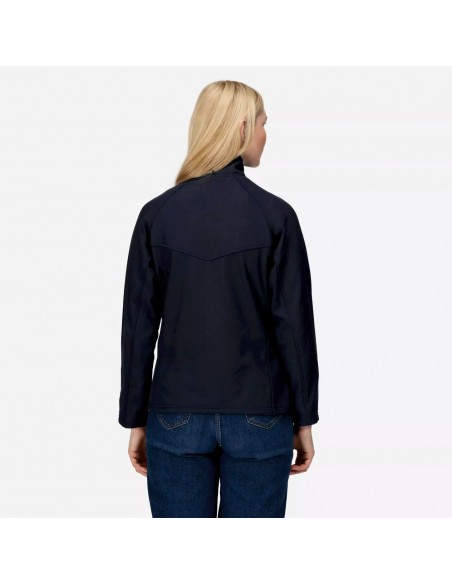 veste softshell femme bleue visu dos