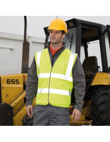 GILET DE SECURITE JAUNE FLUO