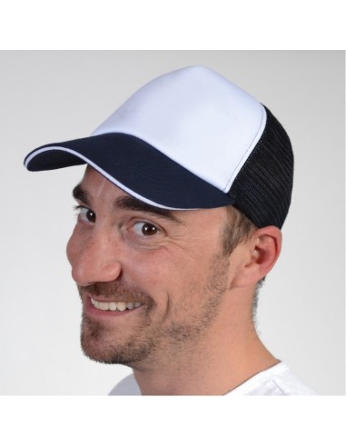 CASQUETTE TRUCKER BLANCHE/GRISE