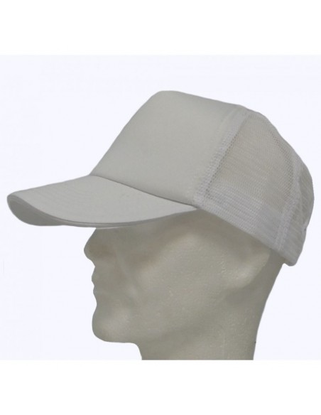 Casquette Camionneur TV Show - Blanche, Adulte, Réglable, Coton