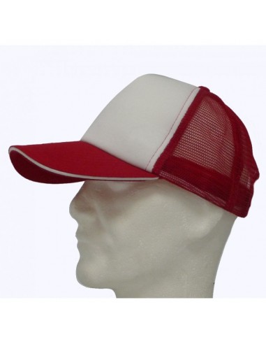 CASQUETTE TRUCKER BLANCHE/ROUGE