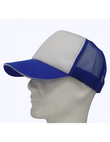 CASQUETTE TRUCKER BLANCHE/BLEU ROYAL