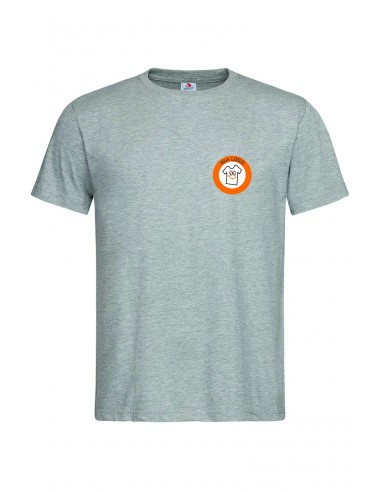 TEE SHIRT MIXTE GRIS CHINÉ MANCHES...