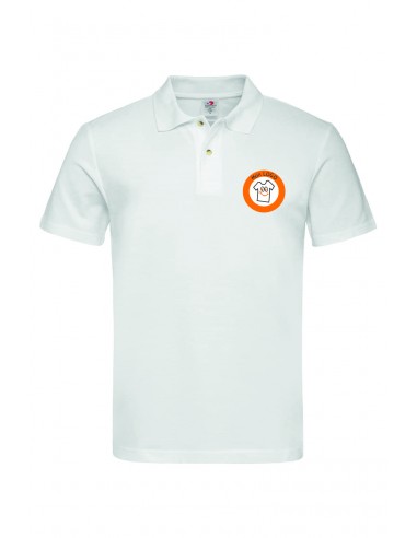 POLO HOMME BLANC MANCHES COURTES