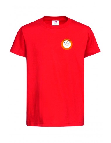 TEE SHIRT ENFANT ROUGE MANCHES COURTES