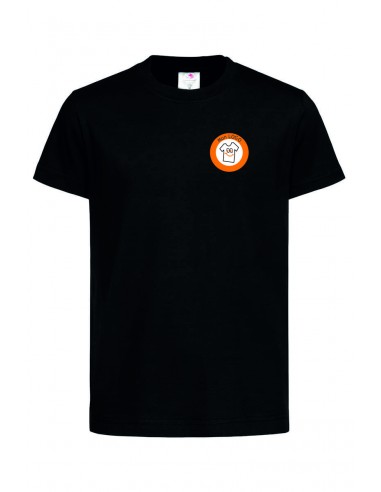 TEE SHIRT ENFANT NOIR MANCHES COURTES