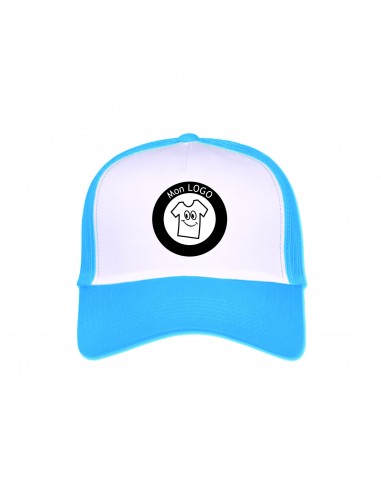 CASQUETTE TRUCKER BLANCHE/BLEU CIEL
