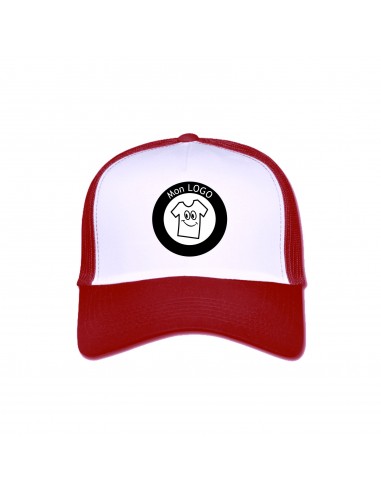 CASQUETTE TRUCKER BLANCHE/ROUGE