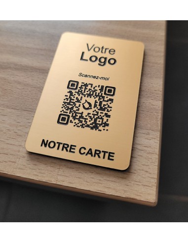 PLAQUE DE TABLE QR Code RECTANGULAIRE...
