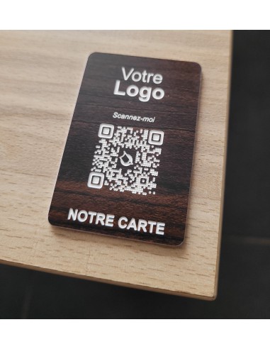 PLAQUE DE TABLE QR Code RECTANGULAIRE...