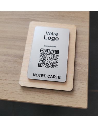 PLAQUE DE TABLE ERABLE & QR Code...