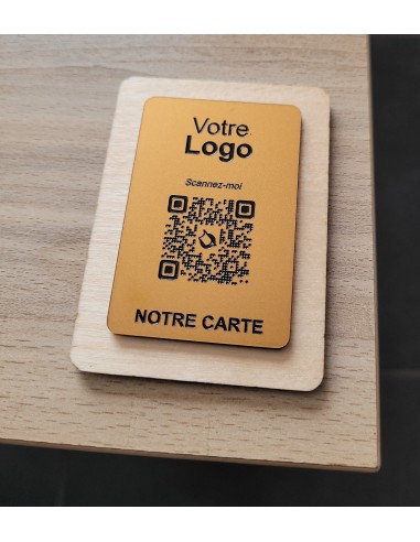 PLAQUE DE TABLE ERABLE & QR Code...