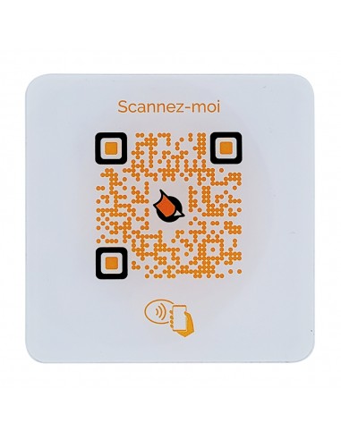 PLAQUE DE TABLE QR Code CARRÉ...