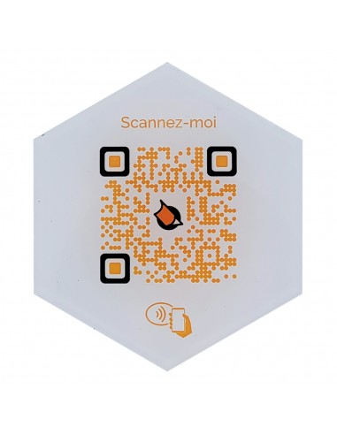PLAQUE DE TABLE QR Code OCTOGONALE...