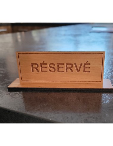 CHEVALET DE TABLE " RÉSERVÉ " EN...