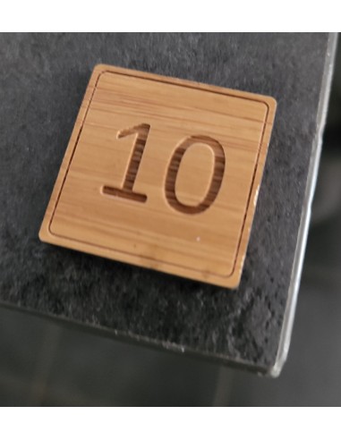 NUMERO DE TABLE BAMBOU CARRÉ