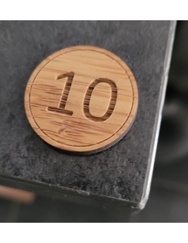 NUMERO DE TABLE BAMBOU ROND