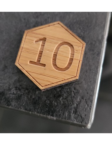 NUMERO DE TABLE BAMBOU OCTOGONALE