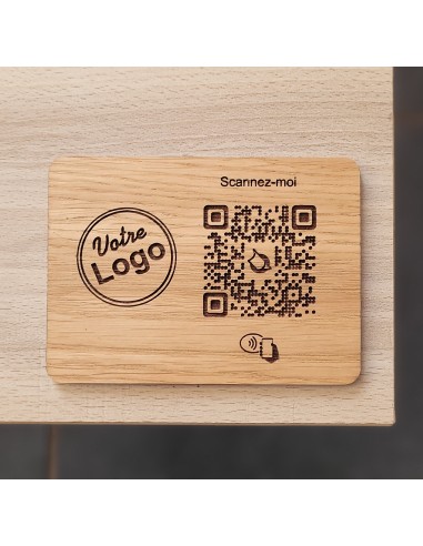 PLAQUE DE TABLE QR Code RECTANGLE...