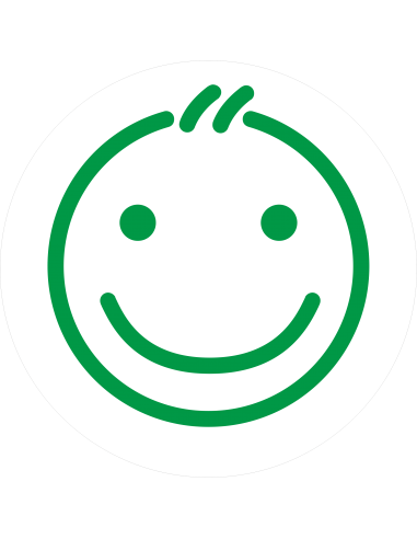 pastille gommette smiley adhésive