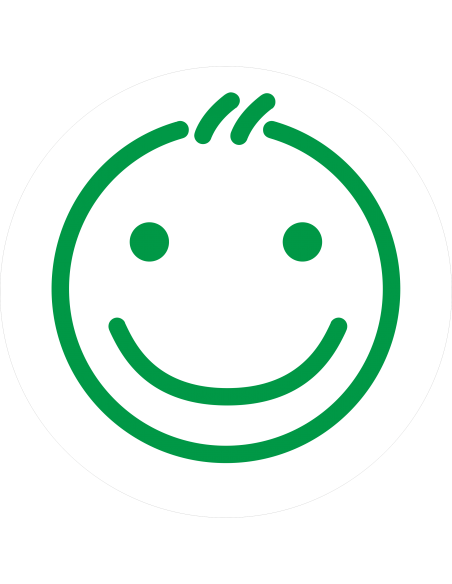 pastille gommette smiley adhésive