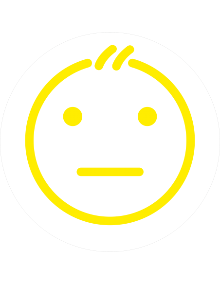 pastille smiley jaune adhésif gommette