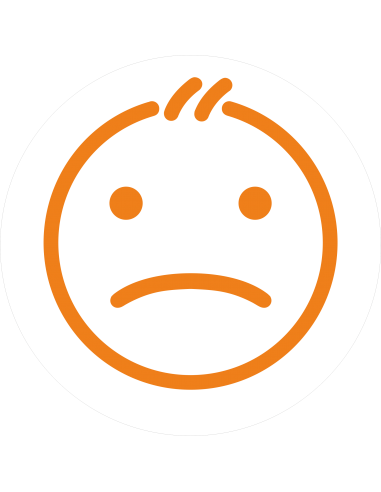 gommette smiley orange adhésive